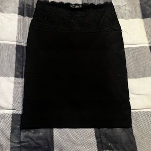 Black pencil skirt